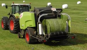 科乐收CLAAS ROLLANT系列圆捆缠膜机作业视频