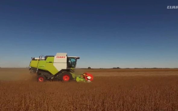 科乐收（CLAAS)DOMINATOR 370联合收割机作业视频